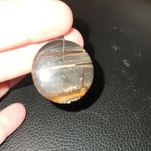 Elegant Brown Stone Pendant